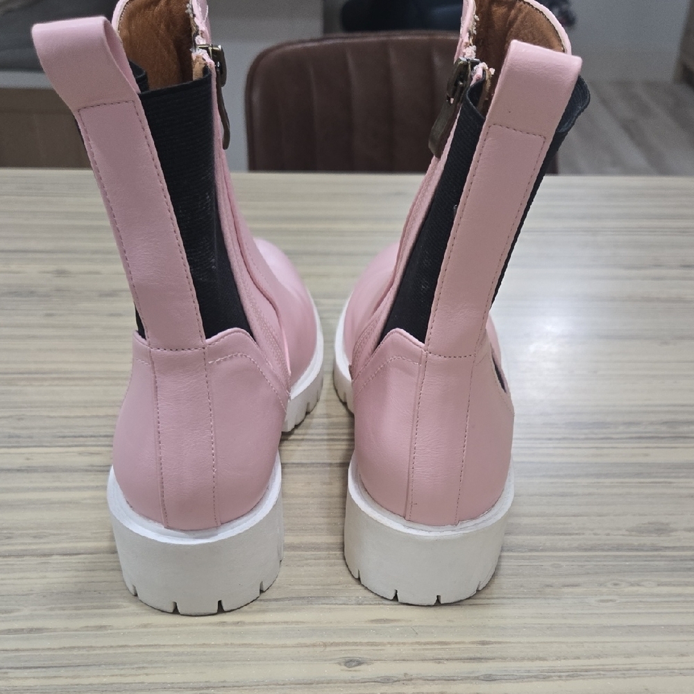 BEAST FASHION Pink Ankle Boots - Picture 3 of 5